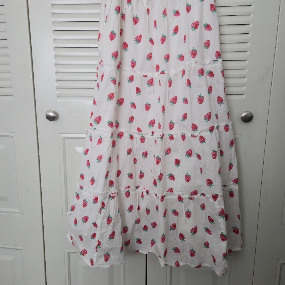 J.Crew Women Smocked Tiered Dress Size M - Picture 3 of 8